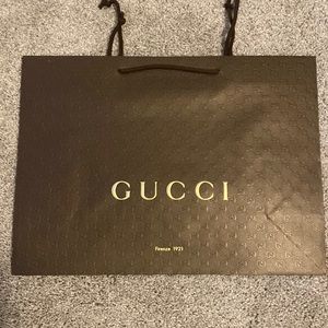 Gucci new brown shopping bag x2